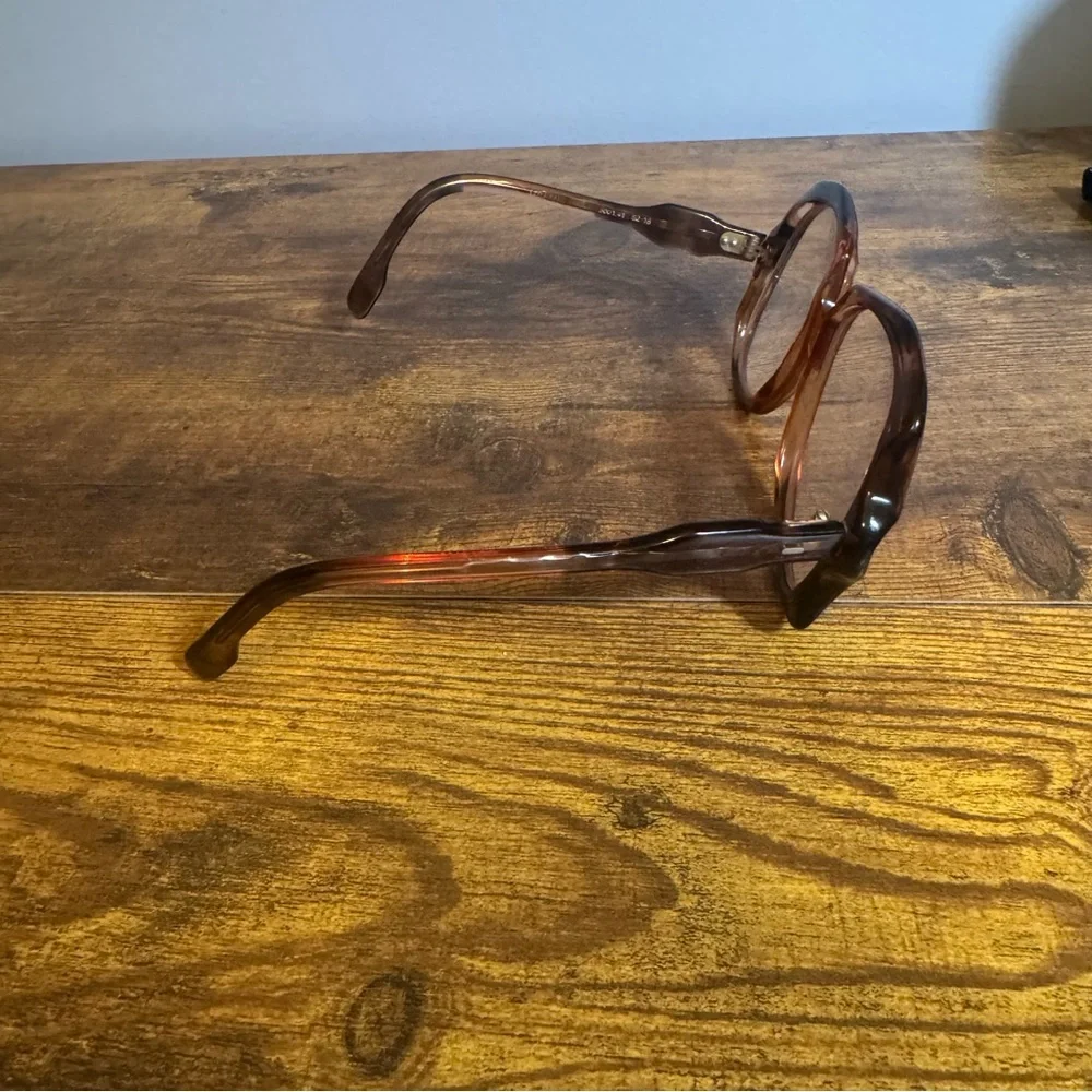 CARITA‎ Paris Lana Vintage French Eyeglass Frames Plum Brown Oversized
